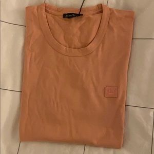 Brand New! Acne Studio Nash Face Pale Pink T-shirt